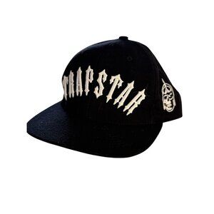 Trapstar Irongate Logo Cap Hat US Seller Skull Black White Made in USA Snap Back